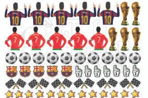 Football Legends UV 3D Sticker Sheet