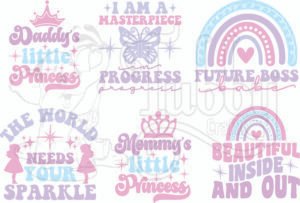 Pastel Affirmation UV 3D Sticker Sheet
