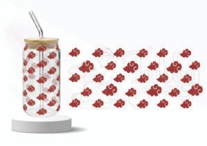 Red Cloud Anime Wraparound sheet pattern