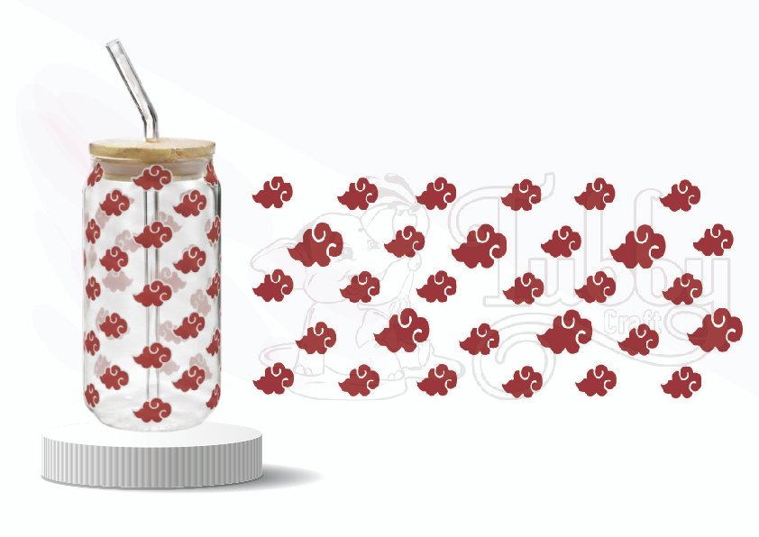 Red Cloud Anime Wraparound sheet pattern