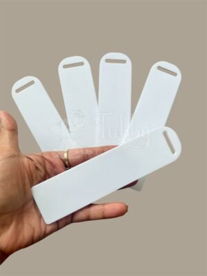 Pack of 5 White Acrylic Bookmarks
