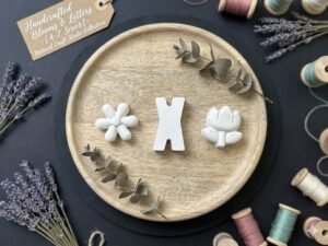 The Natural Studio: Handcrafted Blooms & Monogram "X" Set