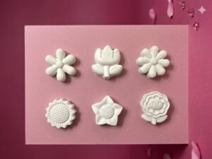 The Botanical Bouquet: A 6-Piece Floral Plaster Collection