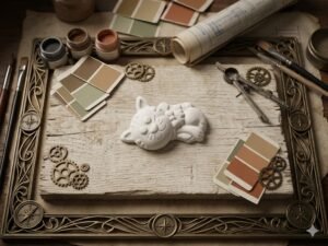 The Maker’s Muse: A Vintage-Inspired Sleeping Cat Kit