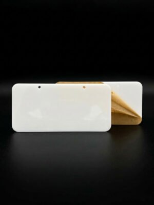 Premium White Acrylic Blank Plate - 10 pcs