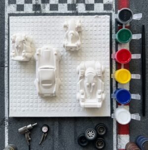 DIY Paint Kit Racing Car Theme | 3D Texture Art Canvas with Colors | Kids Craft Painting Kit for Creative Fun