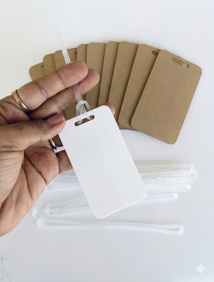 Luggage tags acrylic blanks