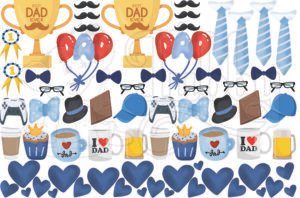 Father’s Day DIY Bookmark Kit | Set of 7 Dad-Themed Acrylic Bookmarks | Paint Your Own Bookmark Craft Kit